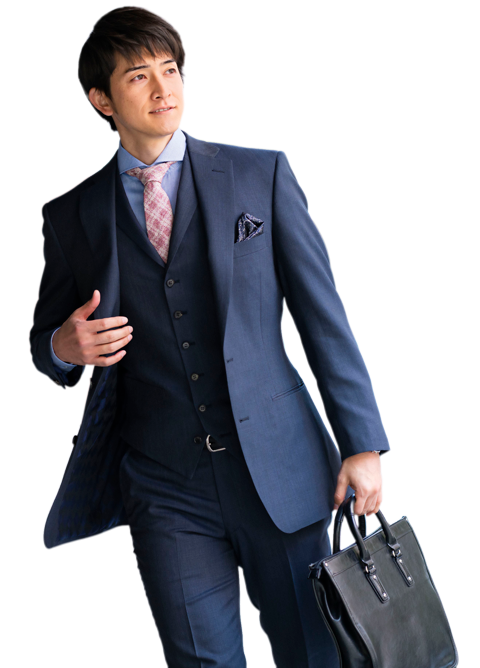 男性のオーダースーツの写真1