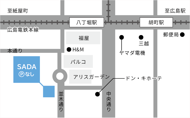 広島並木通り店の地図