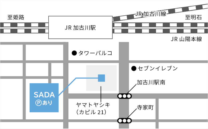 加古川店の地図
