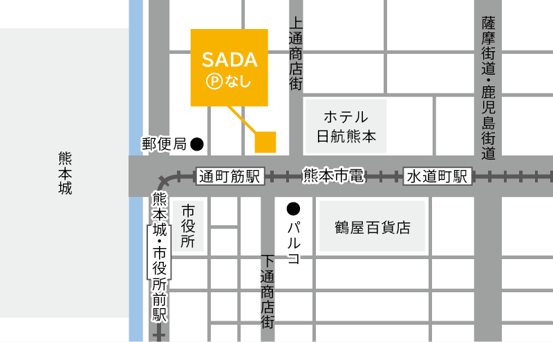 熊本店の地図