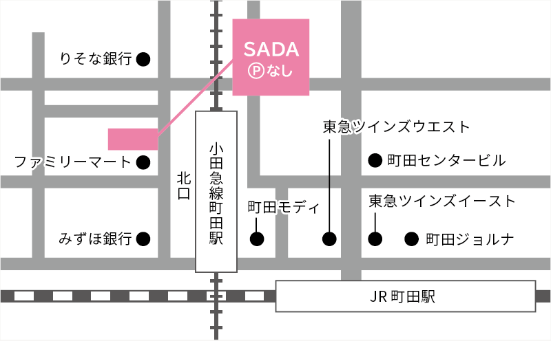町田店の地図