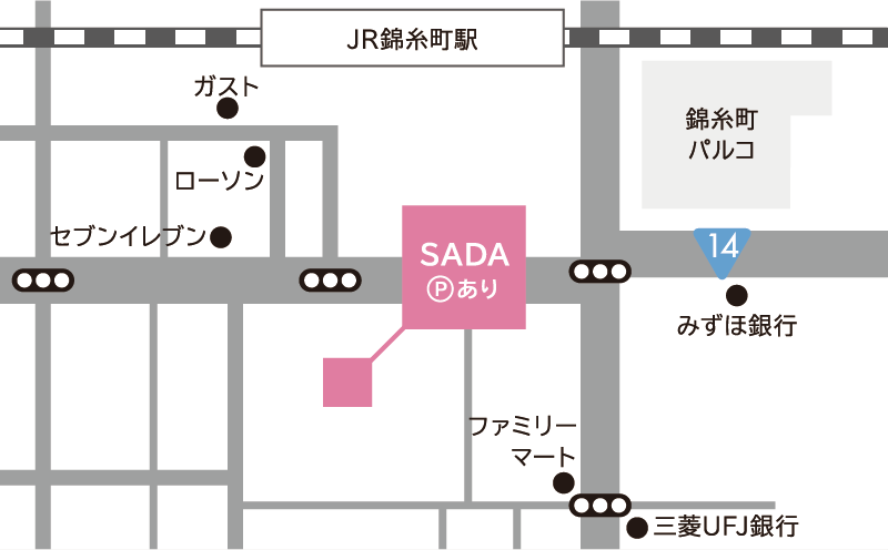 丸井錦糸町店の地図