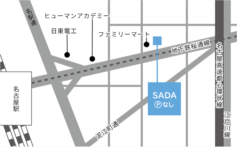 名古屋駅前店の地図
