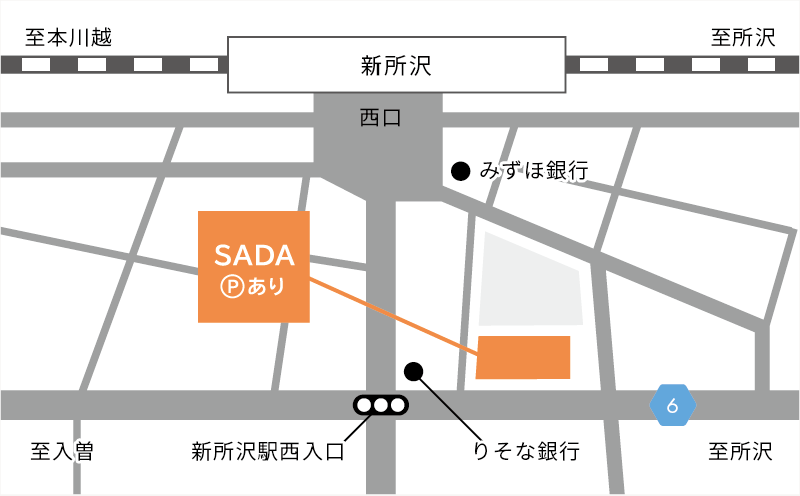 新所沢パルコ店の地図