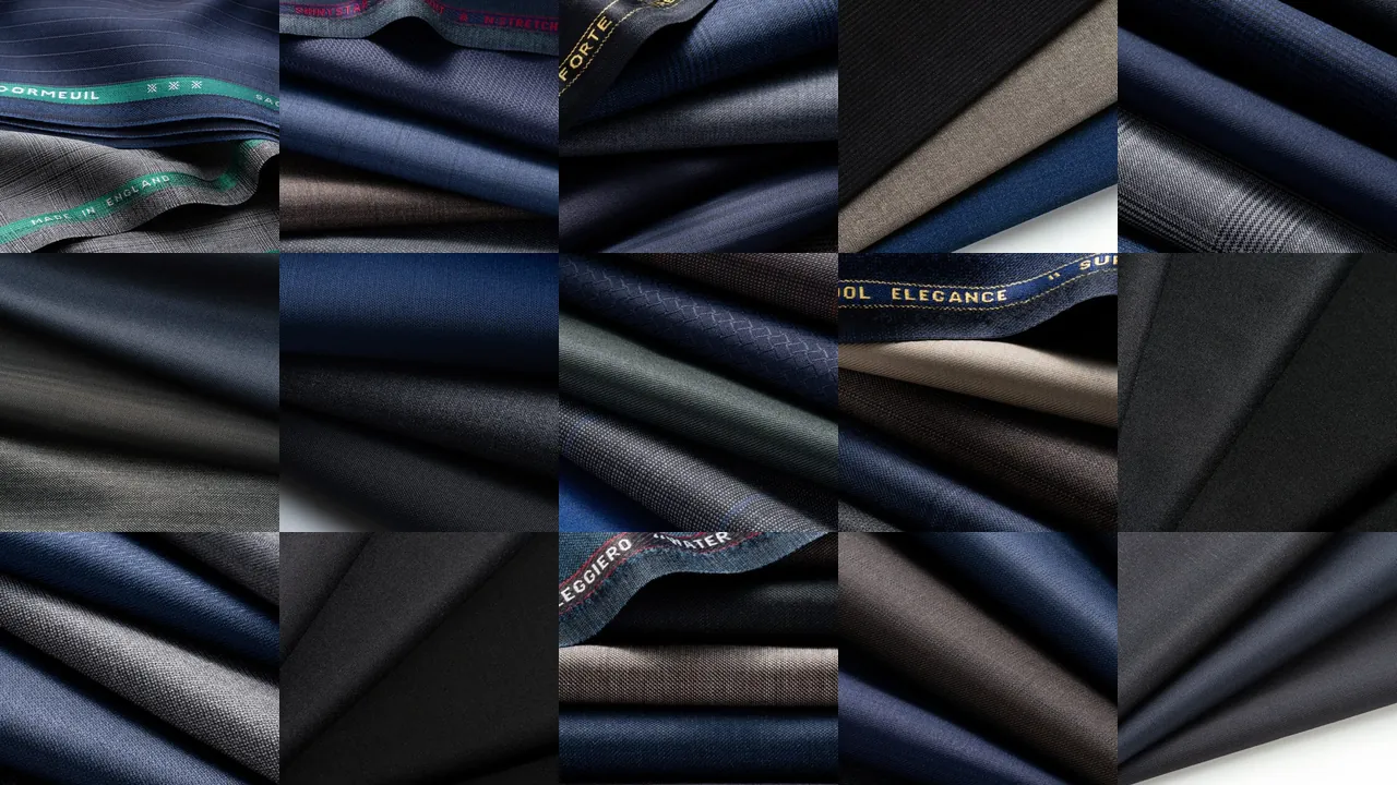 選べる生地は、100種類以上。