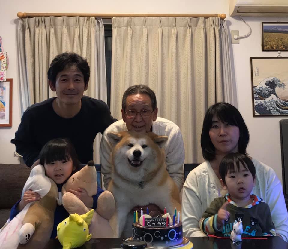 昨日はうちの秋田犬・さっちゃんの誕生日会をやりました!