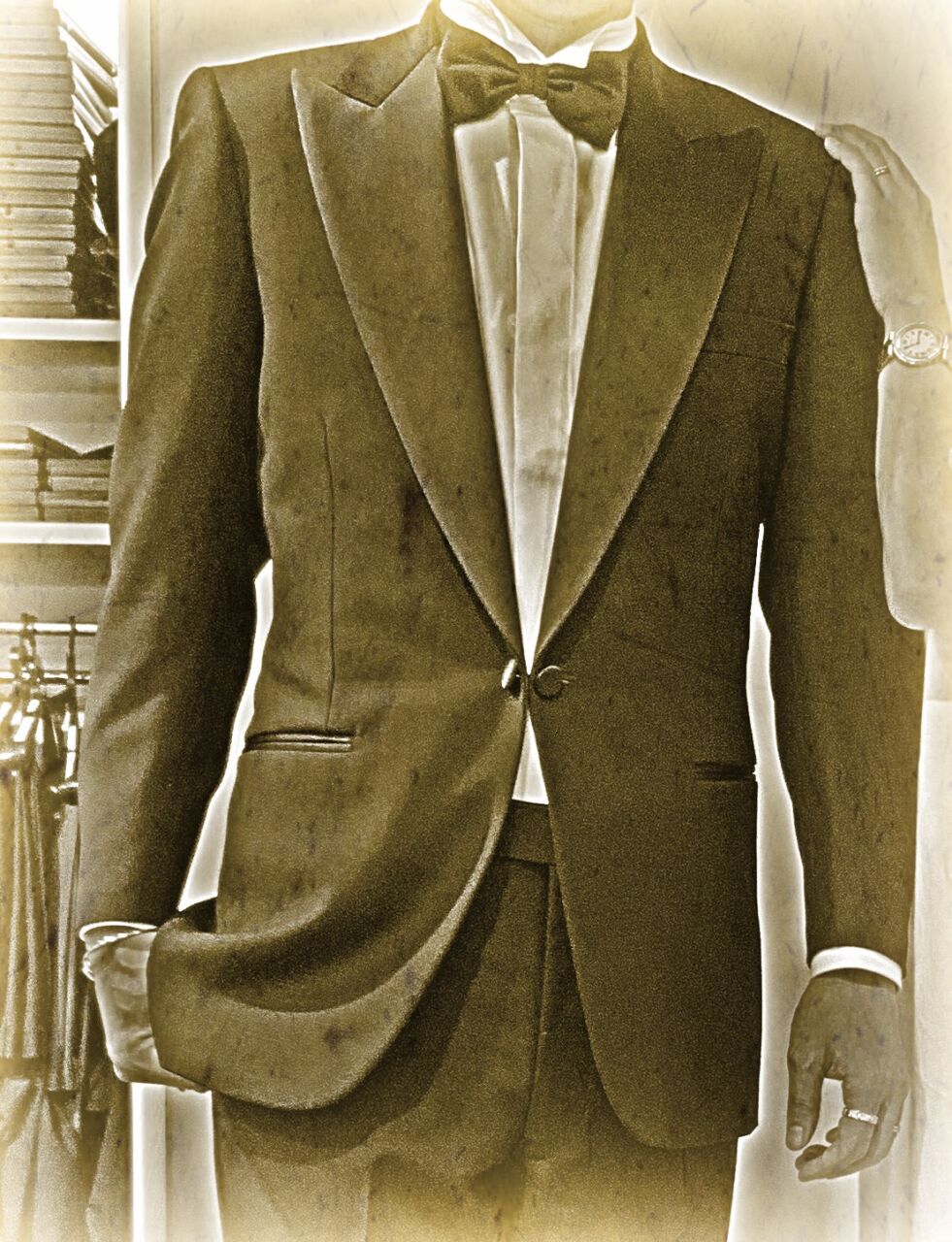 878 ディナージャケット 本格派ブラックフォーマル タキシード金沢香林坊店スーツコレクションオーダースーツSADA