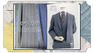 【ANGELICO】太めストライプで華やかに”マンネリ打破”しましょう!~スーツスタイル紹介~の画像