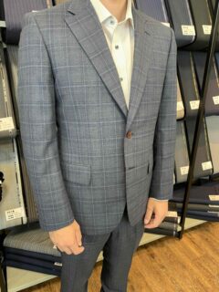 コン/チェックでお仕立て頂きました。の画像